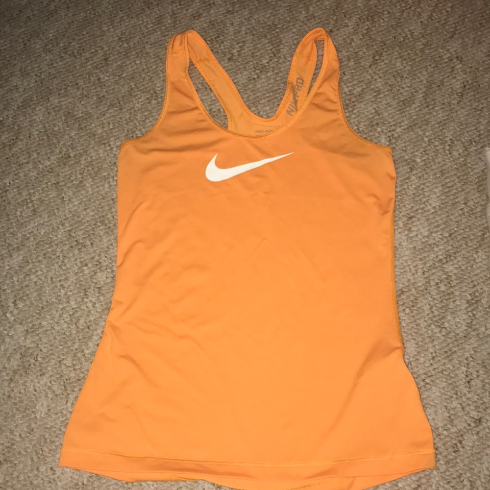 NIKE PRO - DRI FIT - Neon orange tank top!